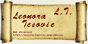 Leonora Tešović vizit kartica